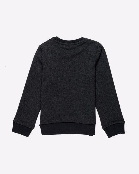 Kids plain black sweatshirt hot sale