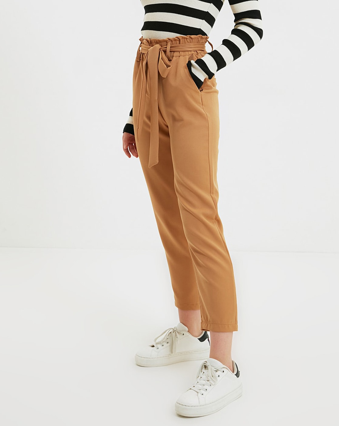 Buy Camel Trousers  Pants for Women by TRENDYOL Online  Ajiocom