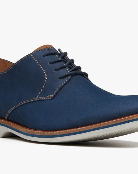 Clarks atticus lace on sale navy nubuck