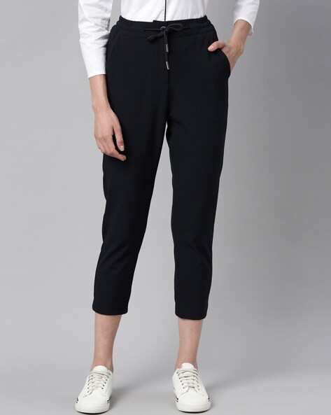 Xpose Trousers and Pants  Buy Xpose Women Black Solid Flexible Slim Fit  Trousers Online  Nykaa Fashion