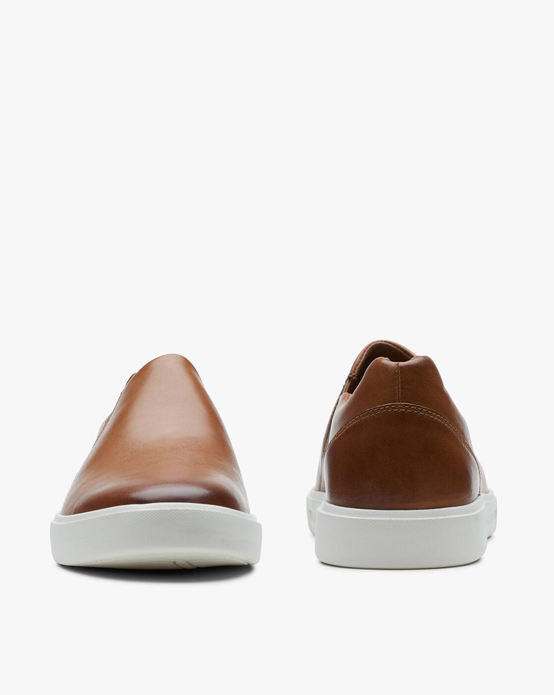 Clarks Men\'s Un Costa Step Brown Leather Sport Shoes Size 12M NWOB Slip Ons Buy Tan Casual Shoes for Men by CLARKS Online | Ajio.com main image 4