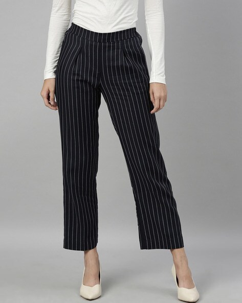 Lauren Ralph Lauren Womens Pinstripe Twill Pleated WideLeg Pants  Macys