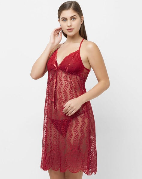 Lace Babydoll & Panty Set