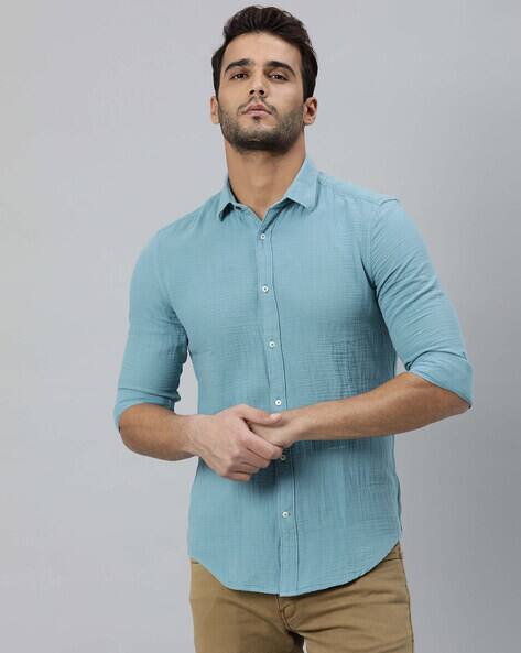 Buy BLUE Shirts for Men by Rare Rabbit 