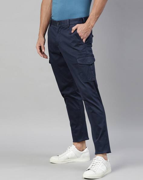 Buy Navy Trousers \u0026 Pants for Men by 