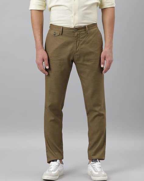 Rare Rabbit Men Flat-Front Tapered Fit Trousers