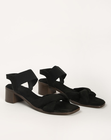 Buy INC.5 Black Womens Casual Slipon Heel Chappal | Shoppers Stop