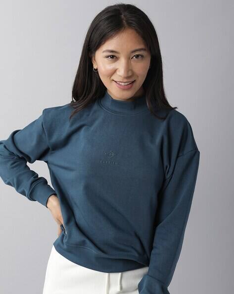 Buy BLUE Sweatshirt u0026 Hoodies for Women by RAREISM Online | Ajio.com