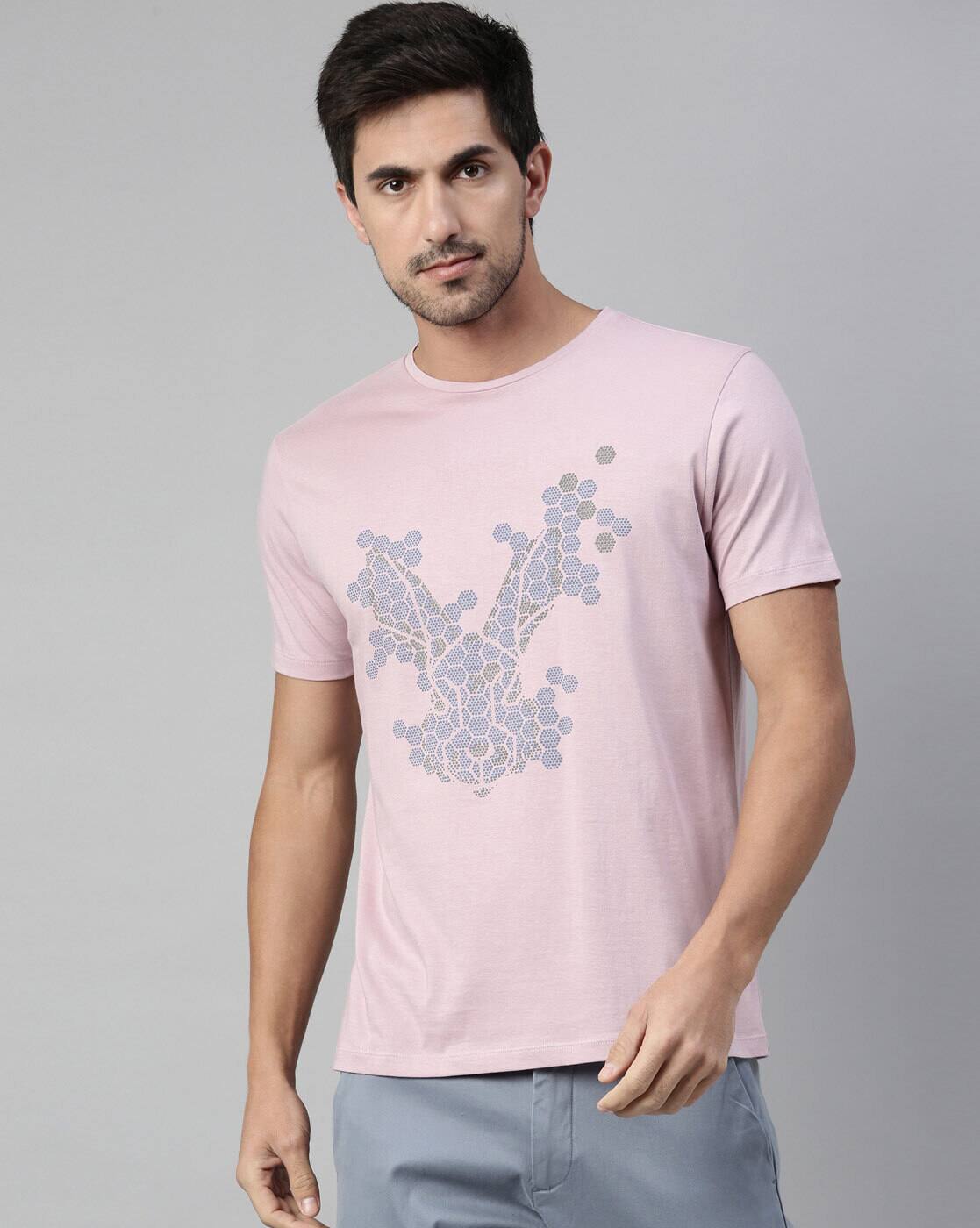 Buy Pink Tshirts for Men by Rare Rabbit 