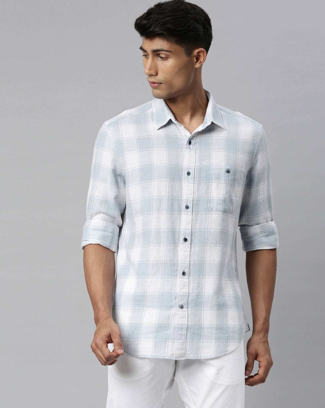 Buy Blue Shirts for Men by Rare Rabbit 