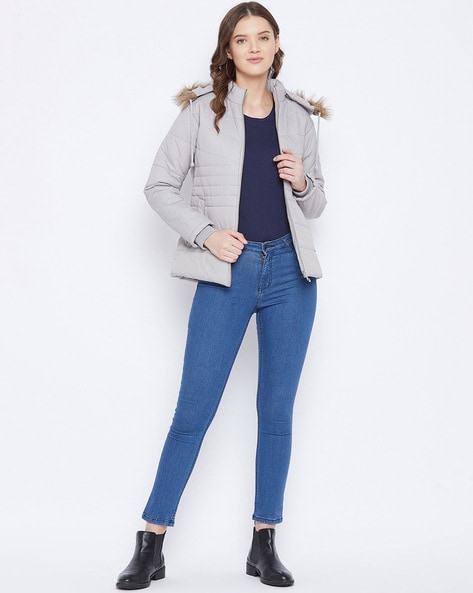 Grey boyfriend outlet jacket