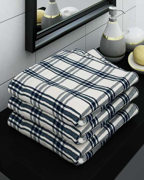 Buffalo plaid bath online towel set