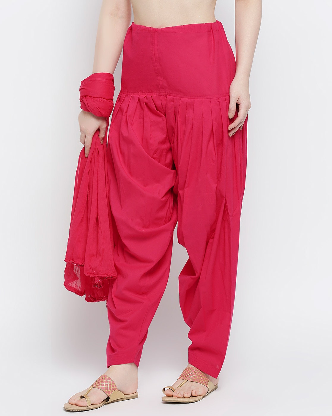Buy Pink Kurta-Dupatta Set for Women by Indian Dor Online | Ajio.com