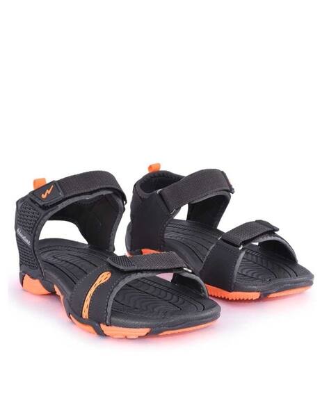 Buy Grey \u0026 Orange Sandals for Men by 