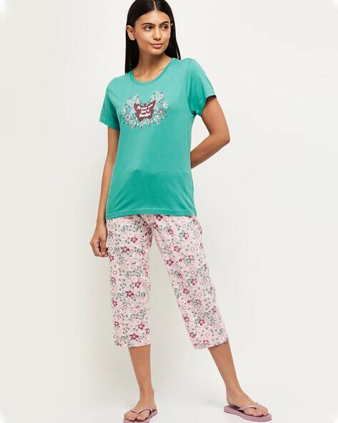 Buy Teal Night\u0026LoungeWearSets for Women 