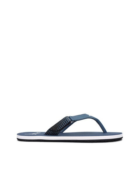 Logo Print Thong Style Flip Flops