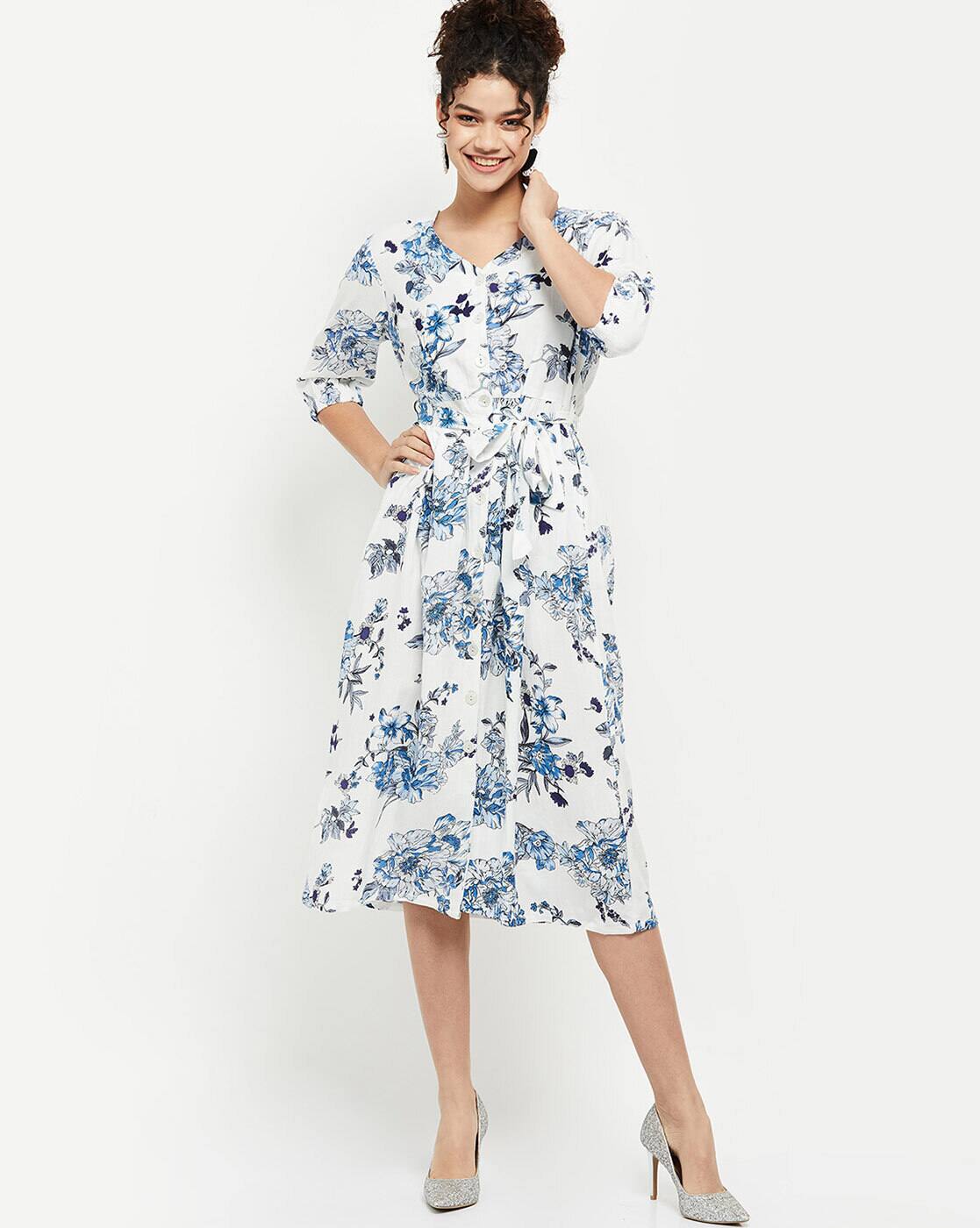 Buy White Dresses for Women by MAX Online | Ajio.com