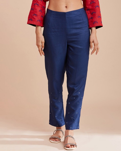 Embellished Elasticated Waist Pant Price in India
