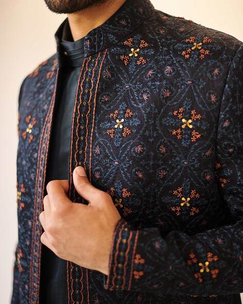 Full sleeve sale ethnic jacket