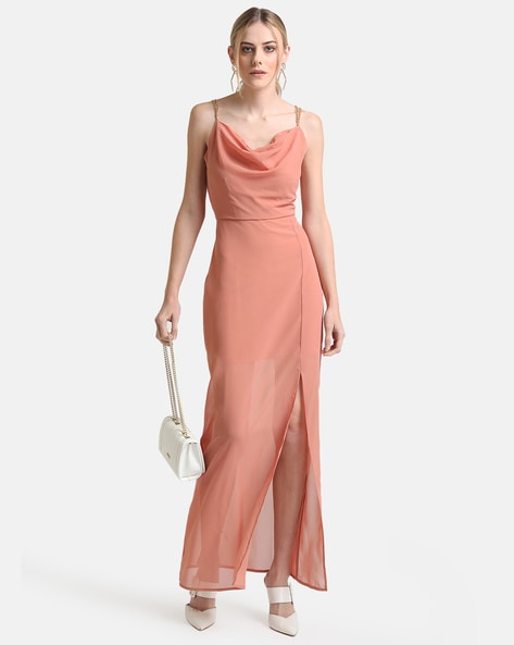 kazo peach dress