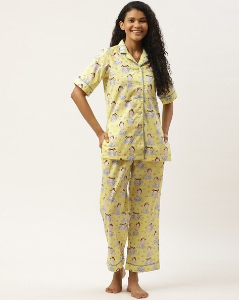 TOPSHOP Jersey Vest & Woven Short Pyjama Set Womens Clothing Nightwear and sleepwear Pyjamas 