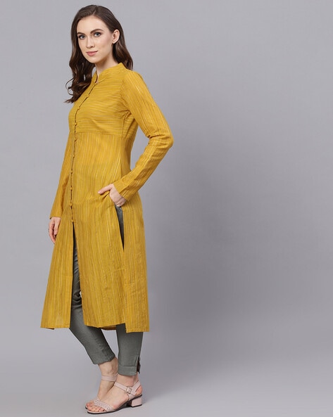 Aks women's self design straight outlet kurta