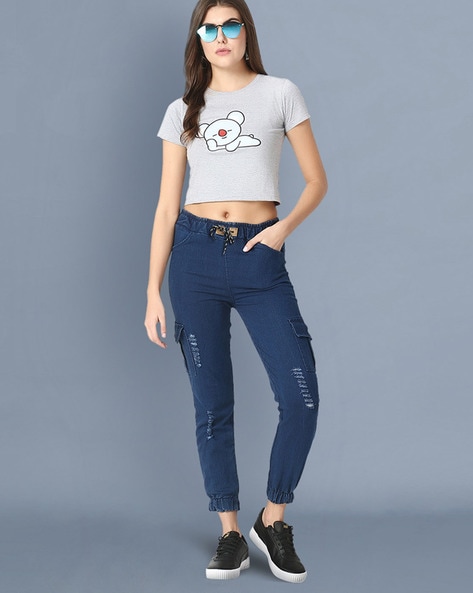 Buy Blue Jeans & Jeggings for Women by BUYNEWTREND Online