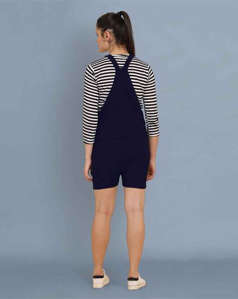 Buy Navy Blue Jumpsuits &Playsuits for Women by BUYNEWTREND Online
