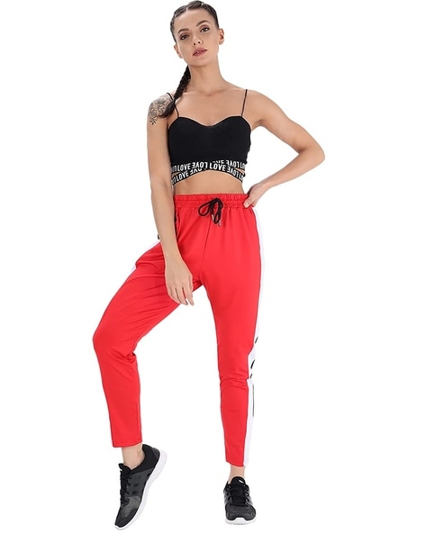 Buy Red Track Pants for Women by SEPHANI Online