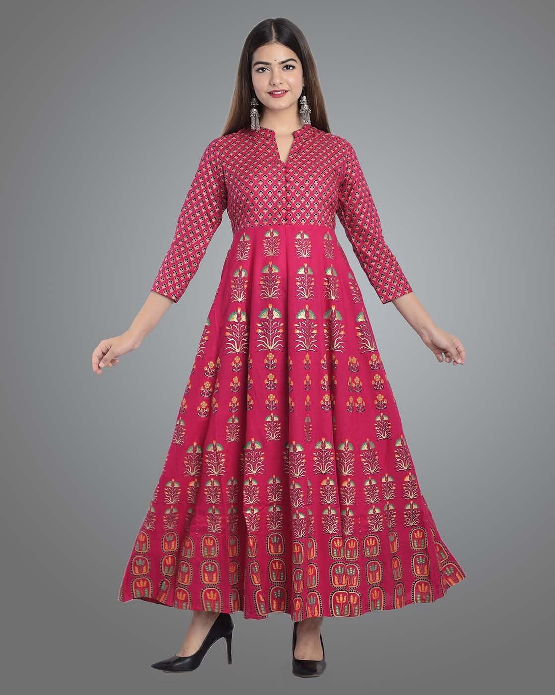 Collar anarkali kurtis best sale