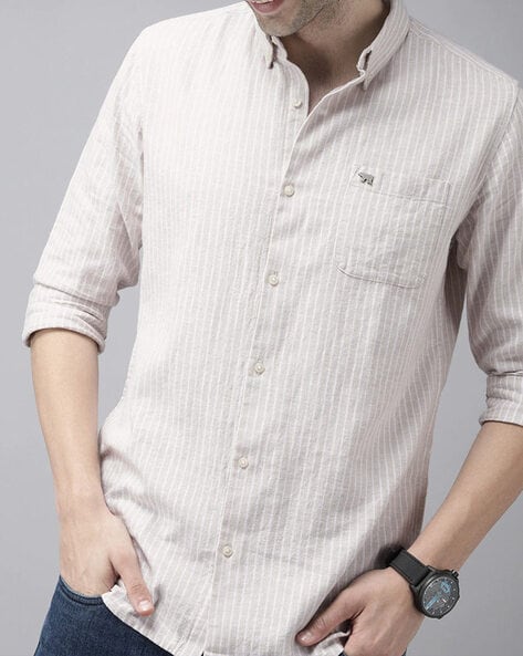 Buy Cream Shirts for Men by THE BEAR HOUSE Online
