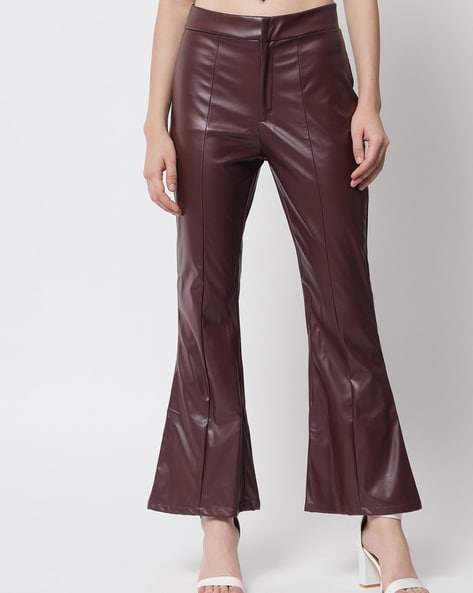 Leather trousers Gianfranco Ferré Gold size 42 IT in Leather - 11418639