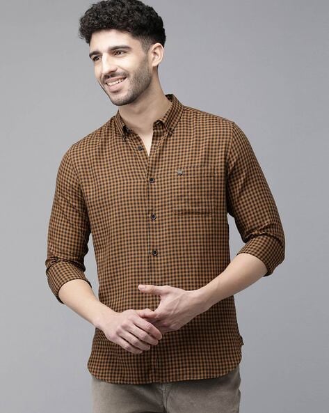 Buy Brown Shirts for Men by THE BEAR HOUSE Online