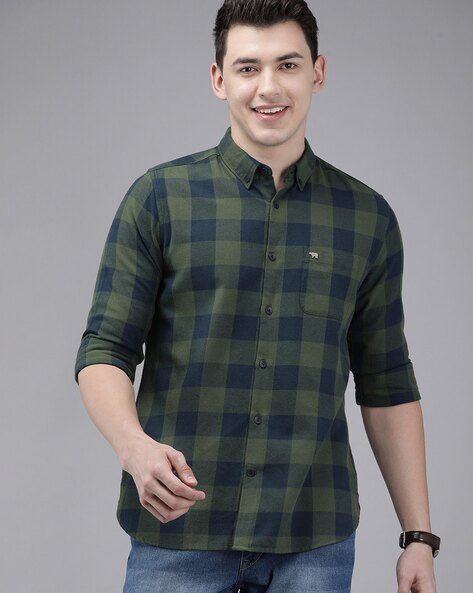 Checked Slim Fit Shirt