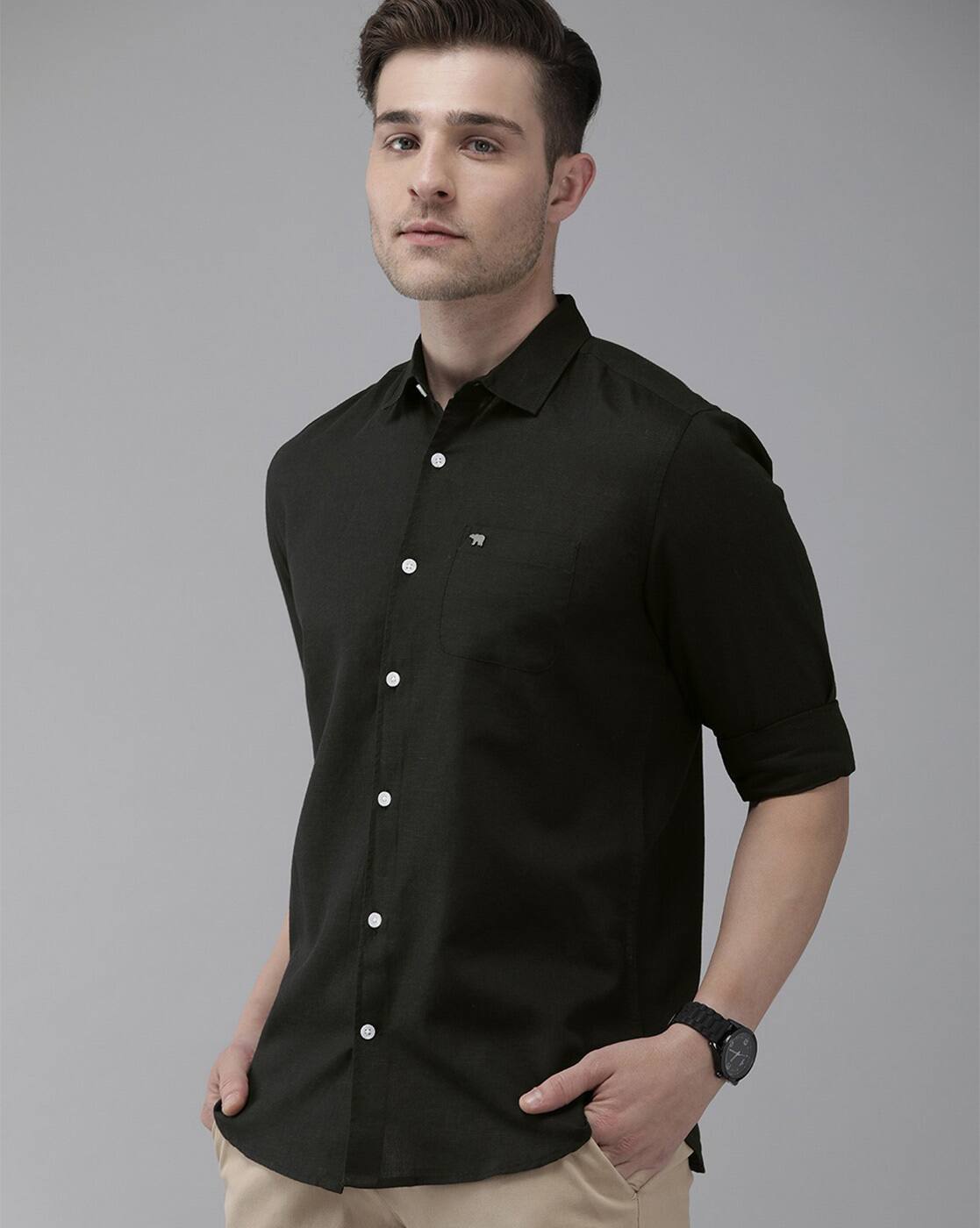 Buy Black Shirts for Men by THE BEAR 