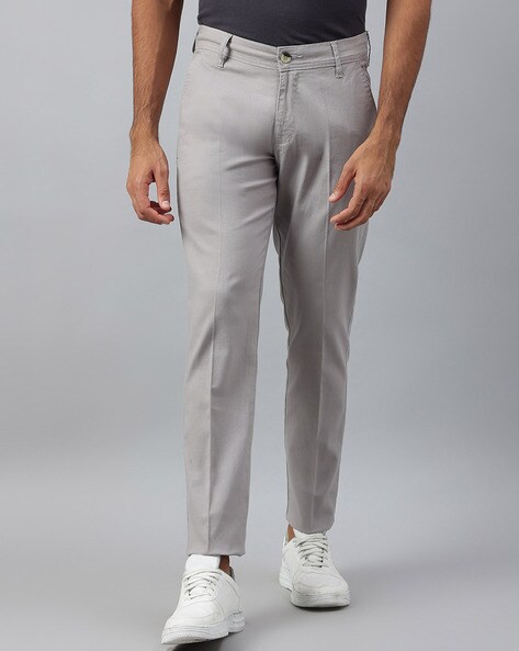 Slim Fit Flat-Front Chinos