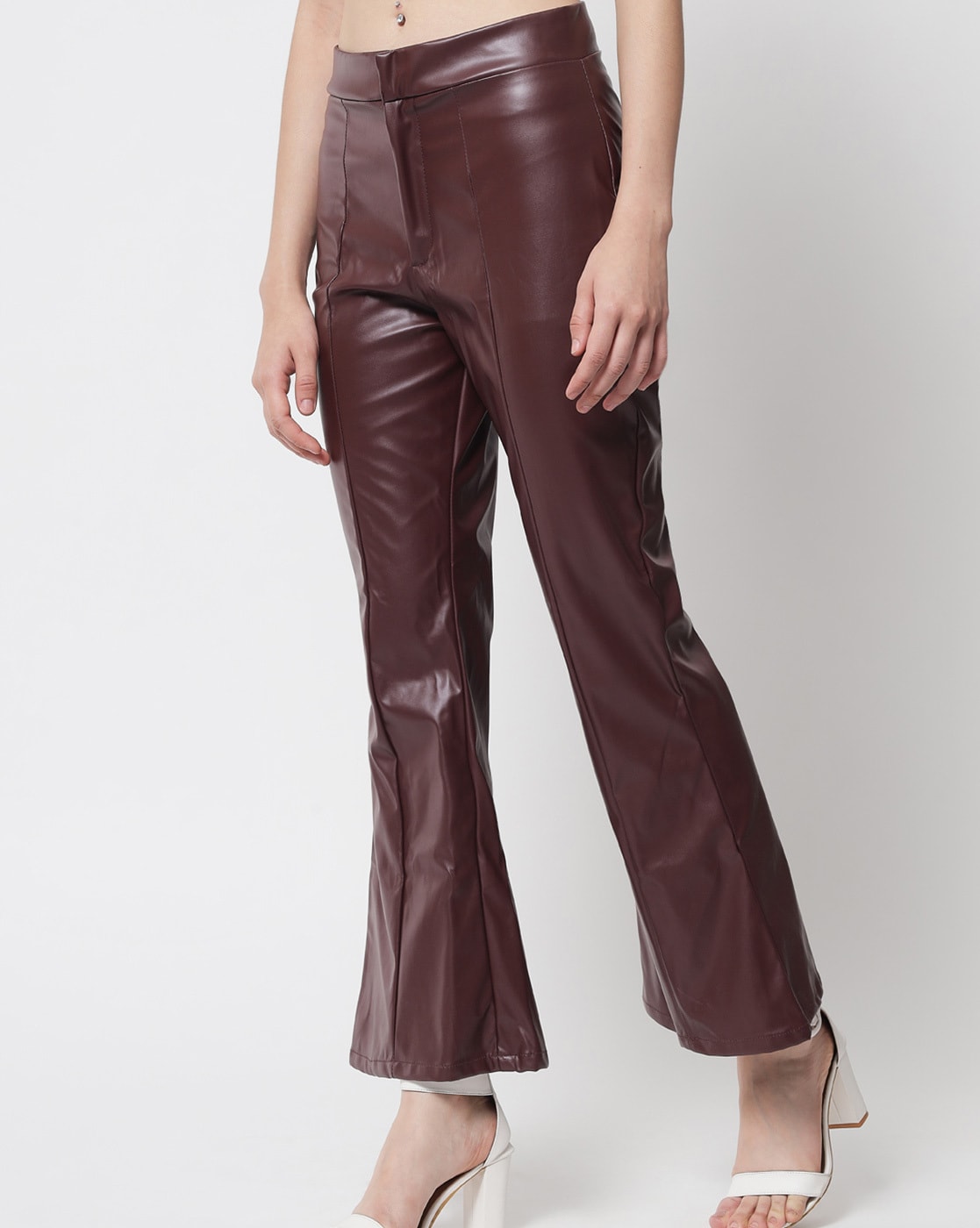Brunello Cucinelli Leather Pants in Brown  Lyst UK