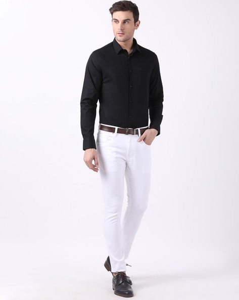 Long Sleeve Shirt Evening Dress Shirt - Shirthd.com | Black casual shirt,  Long sleeve shirt men, Fashion suits for men