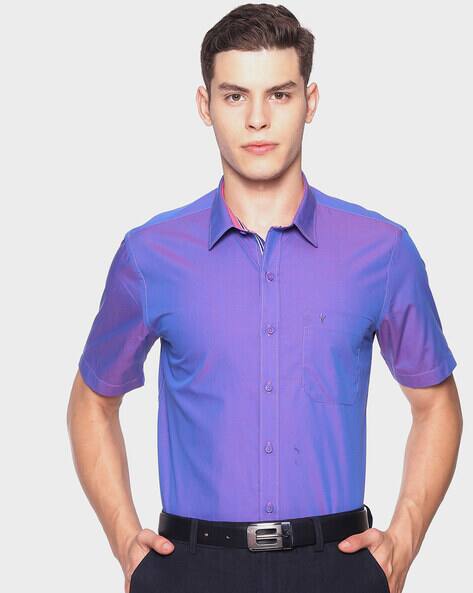 Blue Shirts for Men by Ramraj Cotton 