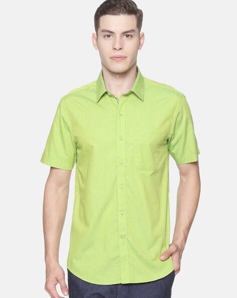 Green Shirts for Men by Ramraj Cotton 