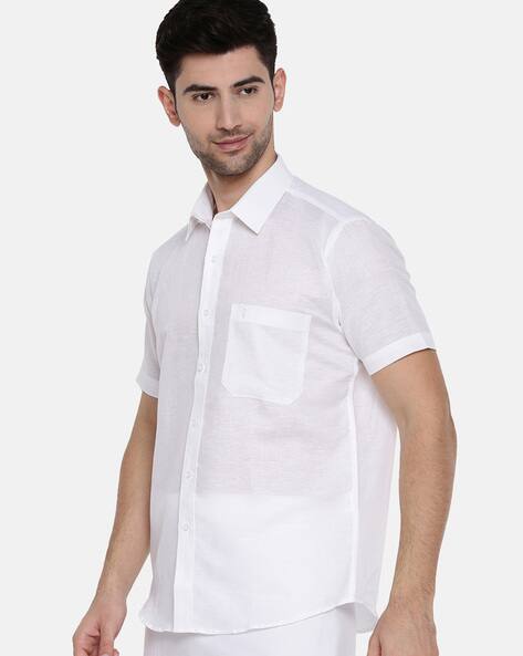 White Shirts for Men by Ramraj Cotton 