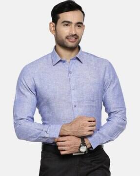 Blue Shirts for Men by Ramraj Cotton 