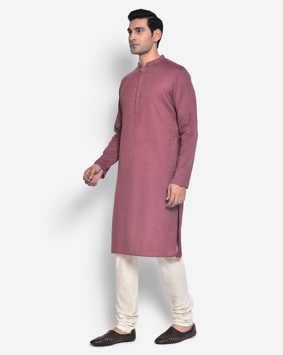Buy Mehendi Green Silk Kurta Pajama (NMK-6085) Online