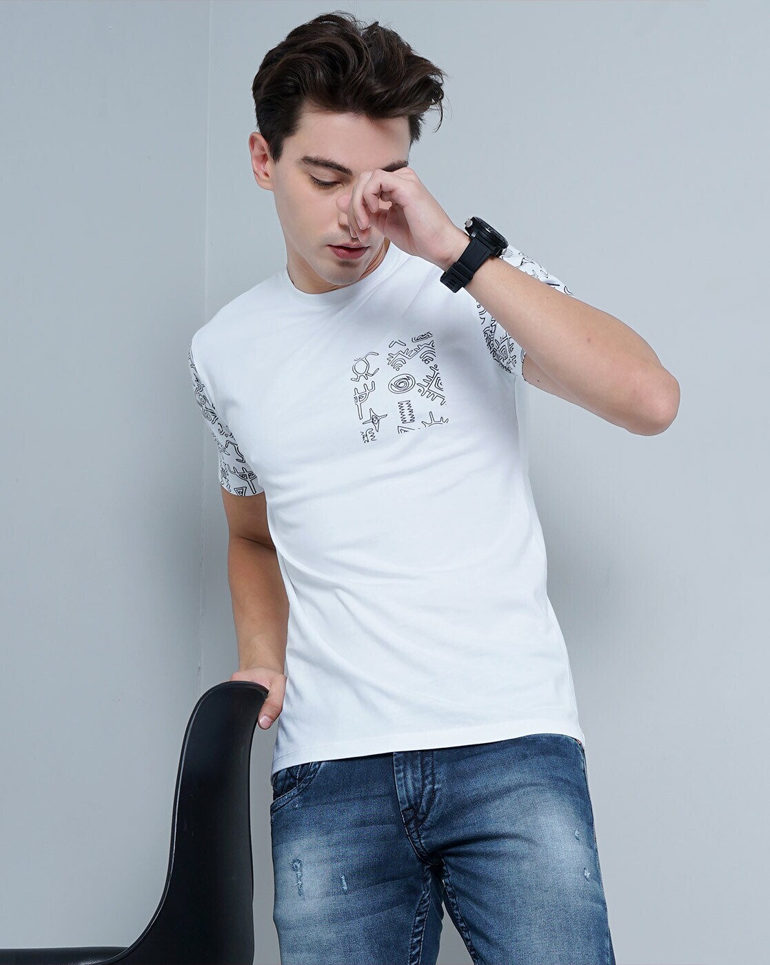 Buy White Tshirts for Men by PAUL STREET Online