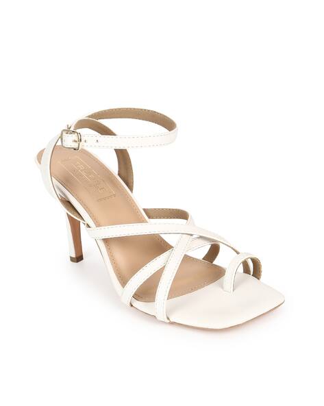 Buy White Heeled Sandals for Women by Truffle collection Online
