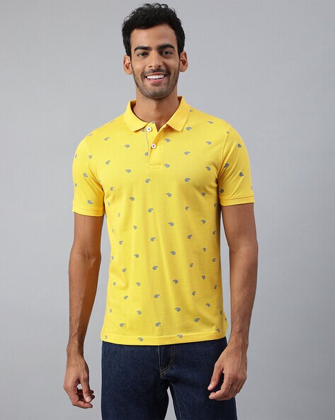 Buy Yellow Tshirts for Men by Mr Button Online