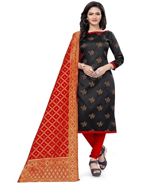 Printed Unstitched Dress Material Price in India