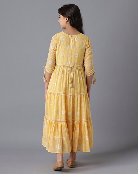 Buy Yellow Dresses & Frocks for Girls by AURELIA Online