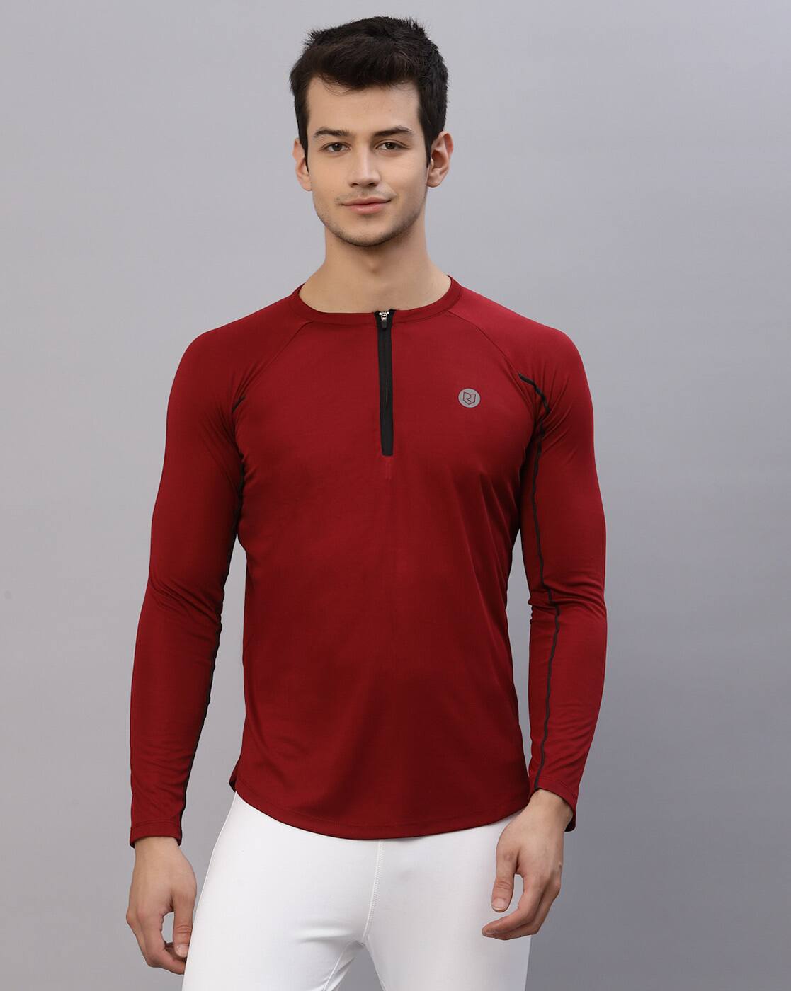 Buy Maroon Tshirts for Men by RIGO 