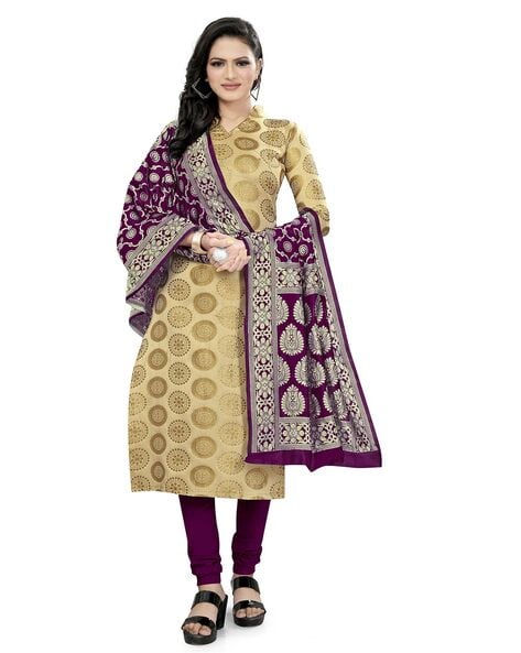 Printed Unstitched Dress Material Price in India